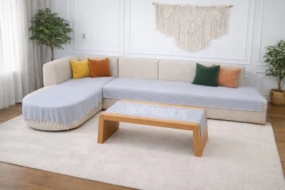 طقم مفرش ركنه*كوفي تيبول جراي 