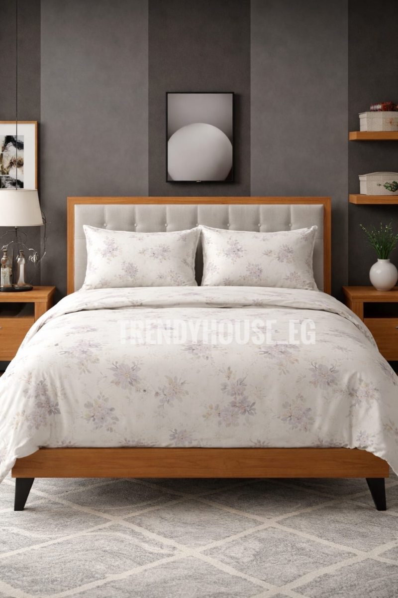 طقم ملايه سرير كبير قطن 