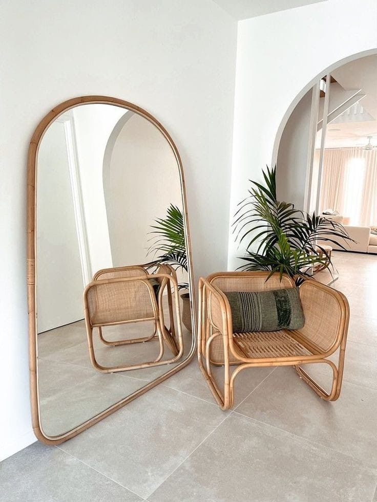 مرآه بامبو طبيعي 