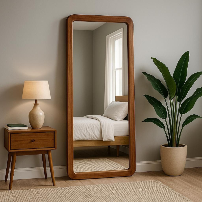 مرآه خشب طبيعي 