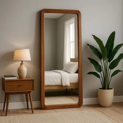 مرآه خشب طبيعي 