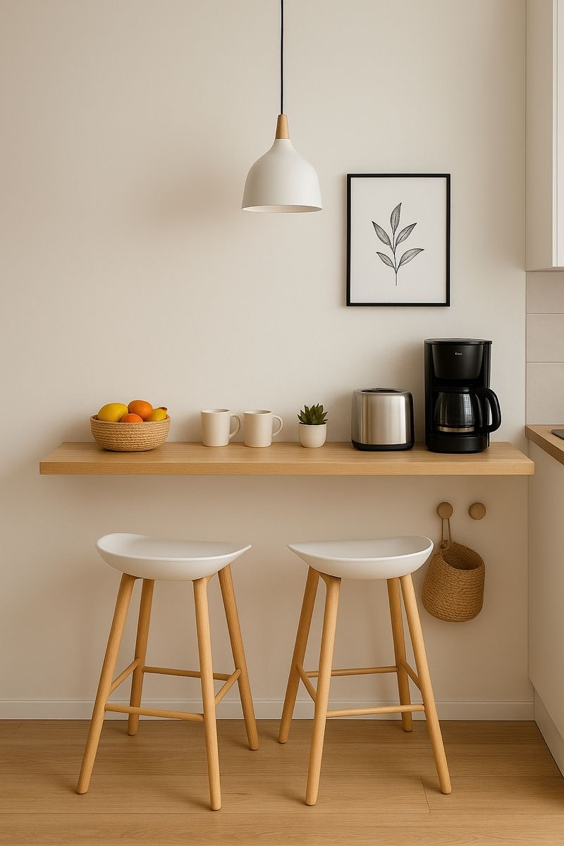 رف دابل طبيعى خشبى 115سم